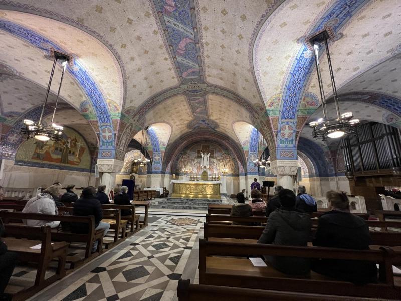Crypte in de basiliek van de Heilige Thérèse van Lisieux © Chris De Groote