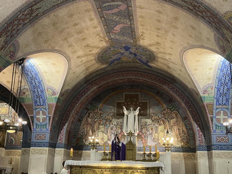 Crypte in de basiliek van de Heilige Thérèse van Lisieux © Chris De Groote