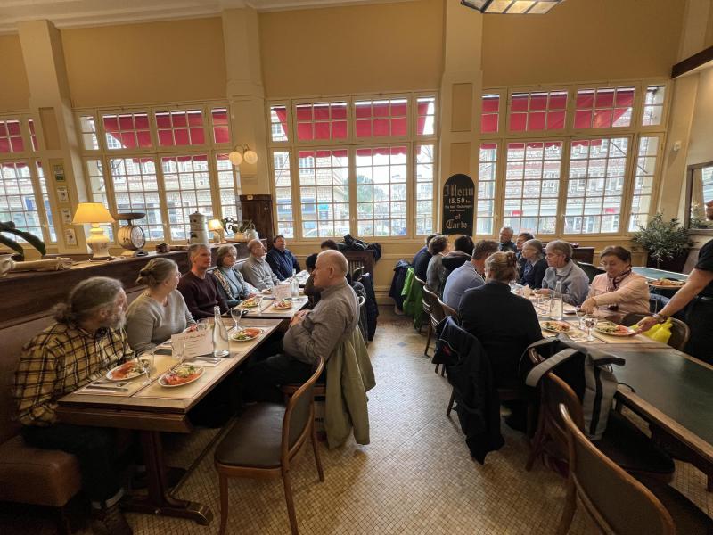 Chez Alain, het restaurant, in het grand hotel l’Espérance © Kapelaan Austin Joseph