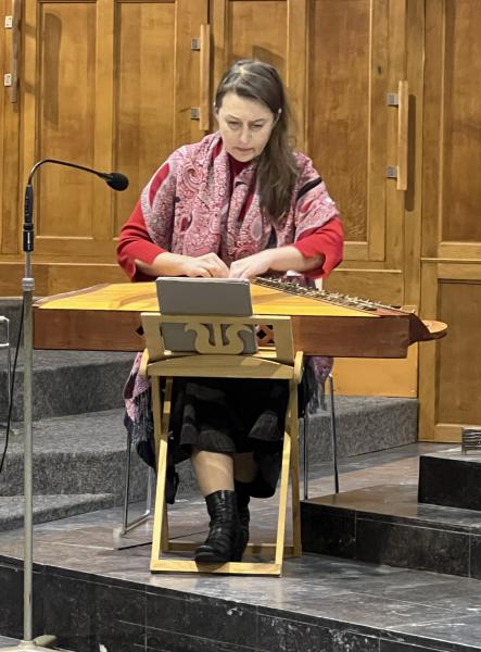 De Litouwse Kristina Kuprytè verzorgde een mooie, eerste concertmis van het nieuwe jaar, 5 januari 2025  © Dirk Bellens