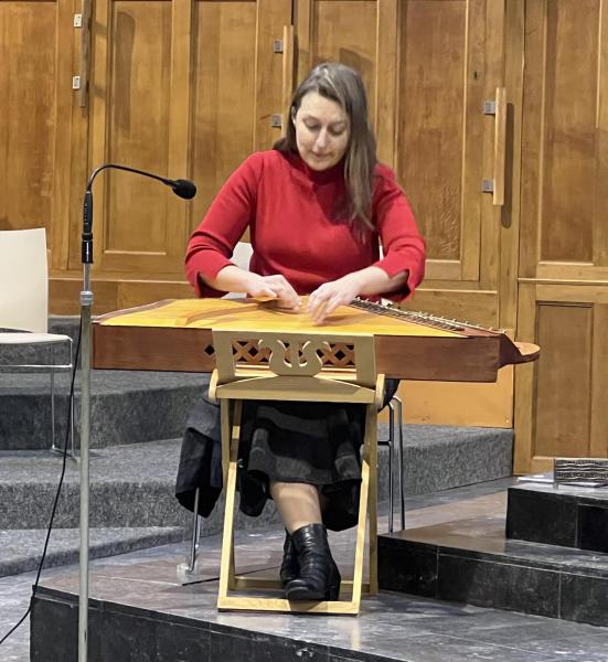 De Litouwse Kristina Kuprytè verzorgde een mooie, eerste concertmis van het nieuwe jaar.  © Dirk Bellens