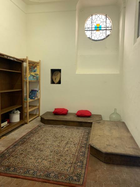 Ruimte voor kindernevendienst in de Sint-Annakerk © Magda Bressinck
