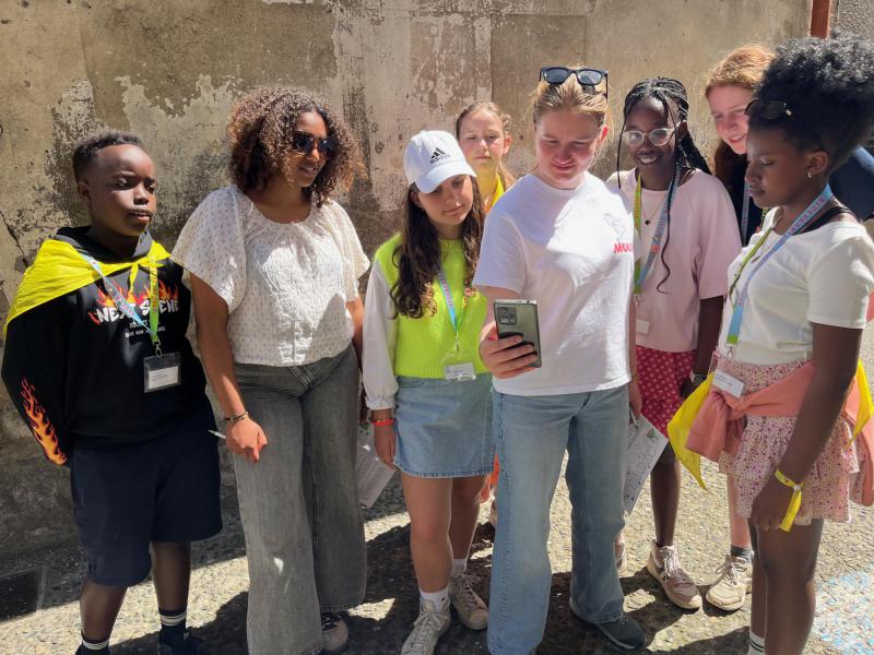 Stadsspel met ons groepje van VIN JE. 