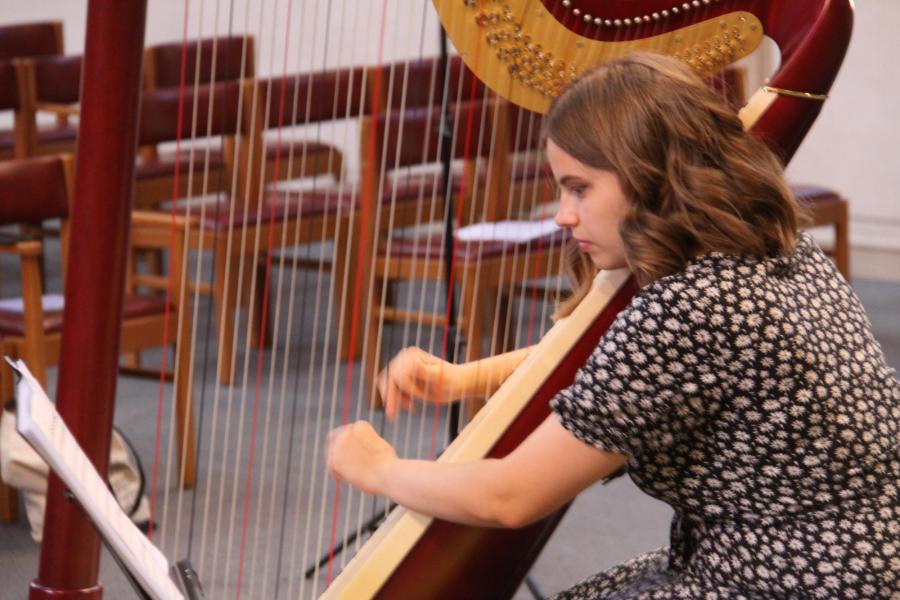 voor het concert: Anastasia Subina © Mia Verbanck