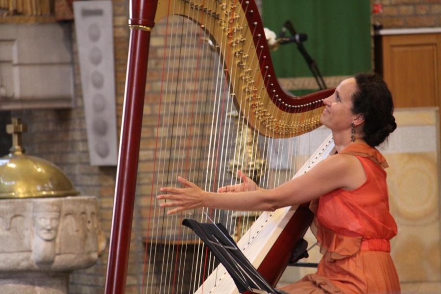 voor het concert: Florence Sitruk © Mia Verbanck