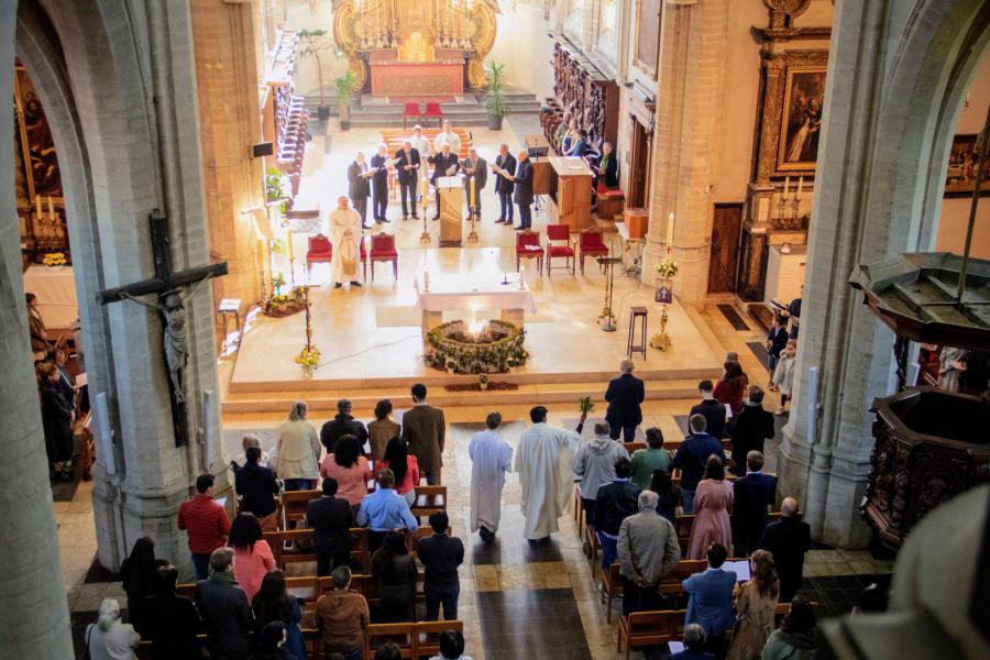 Paaszondag 2022 met als voorganger pater Tuli © Pastorale zone Leuven aan de Dijle