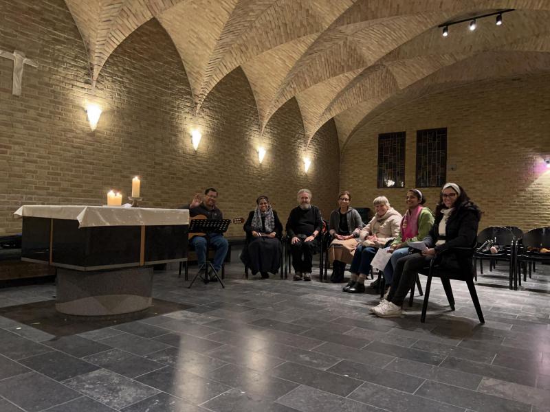 Charismatic Prayer Group with, Sister Simi, Father Ferry, Narcissa de Jesús, Frieda, Serena, Natalia, and me Chris © Chris De Groote