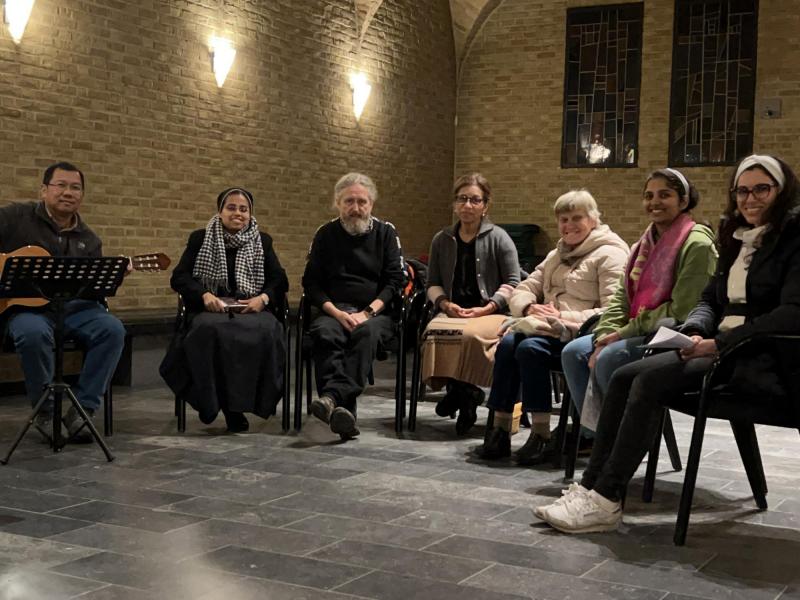 Charismatic Prayer Group with, Sister Simi, Father Ferry, Narcissa de Jesús, Frieda, Serena, Natalia, and me Chris © Chris De Groote