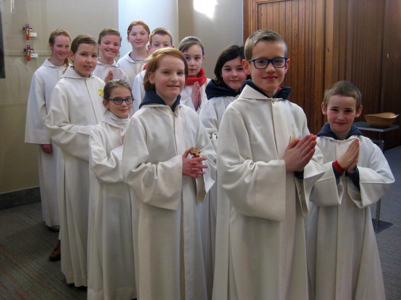 Een enthousiaste groep in de Sint-Katharinakerk © Mieke Dupont