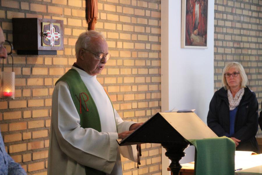 Jan als voorganger © JvR