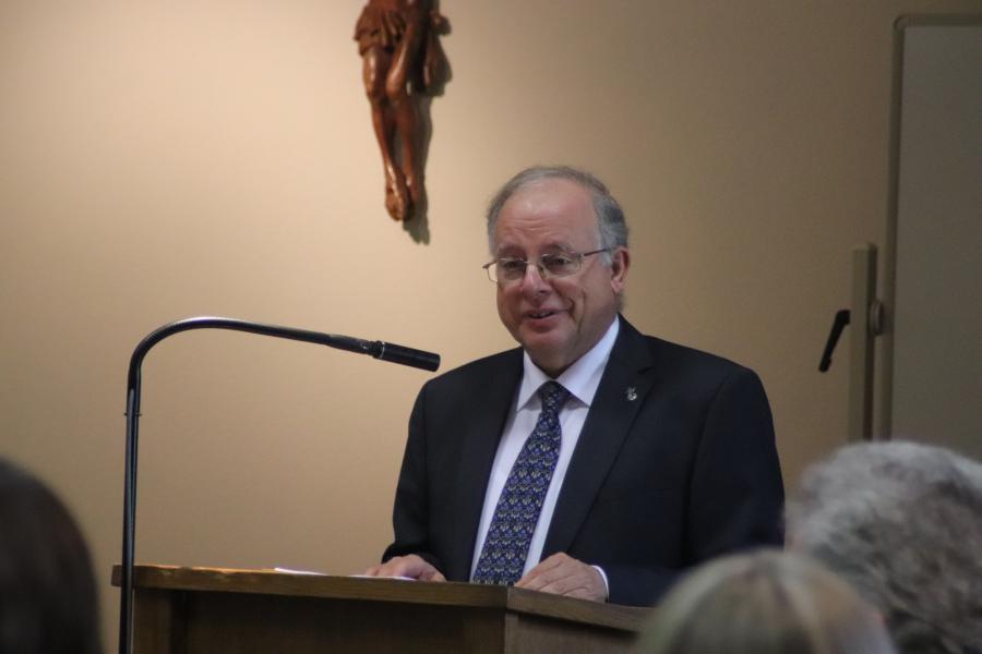 Michel Coppin: "Hij spoort ons aan een evangeliserende gemeenschap te worden." © Jente Vandewijer