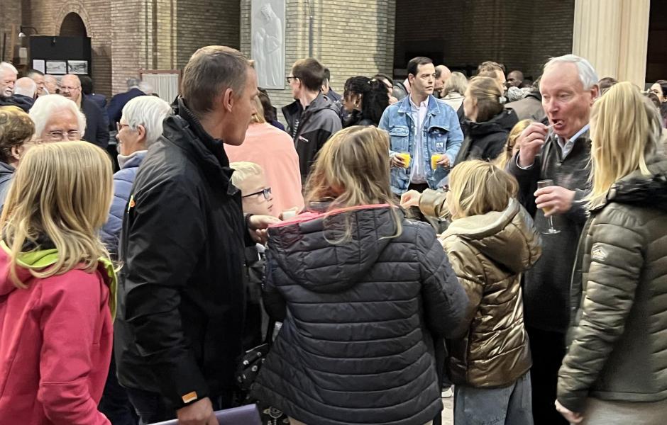 Het was fijn om mensen te ontmoeten © Dirk Bellens