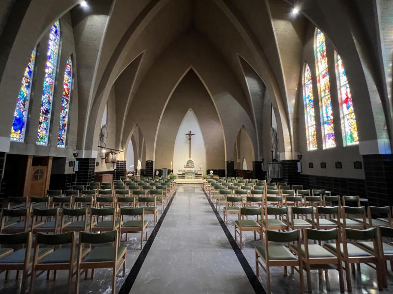 Het interieur van de Sint-Augustinuskapel, 2024 © Dirk Bellens