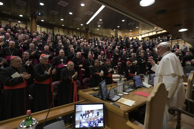 Paus Franciscus opende het overleg van de Italiaanse bisschoppen © Vatican Media