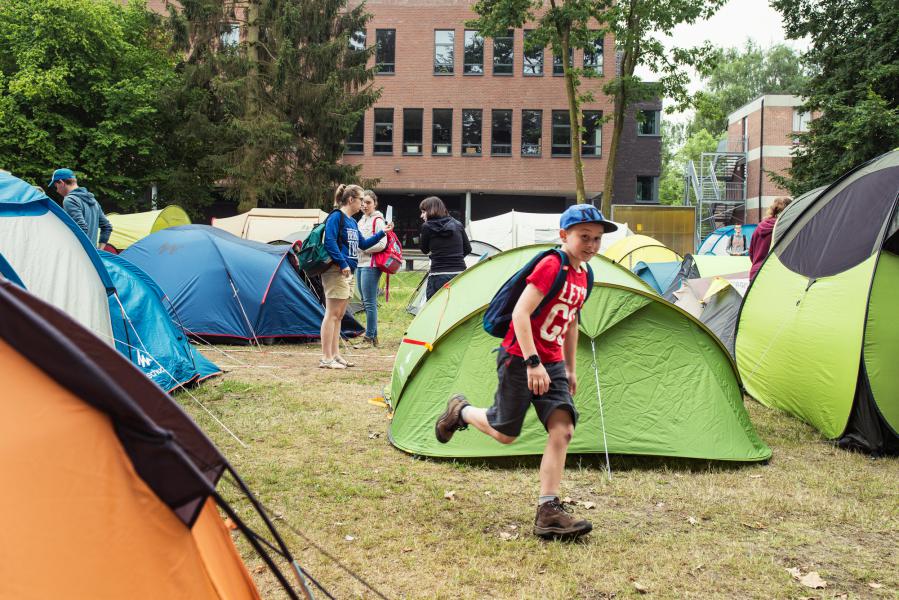 IJD-kamp 'Gewoon gaan!' in Vorselaar. © Tim Coppens