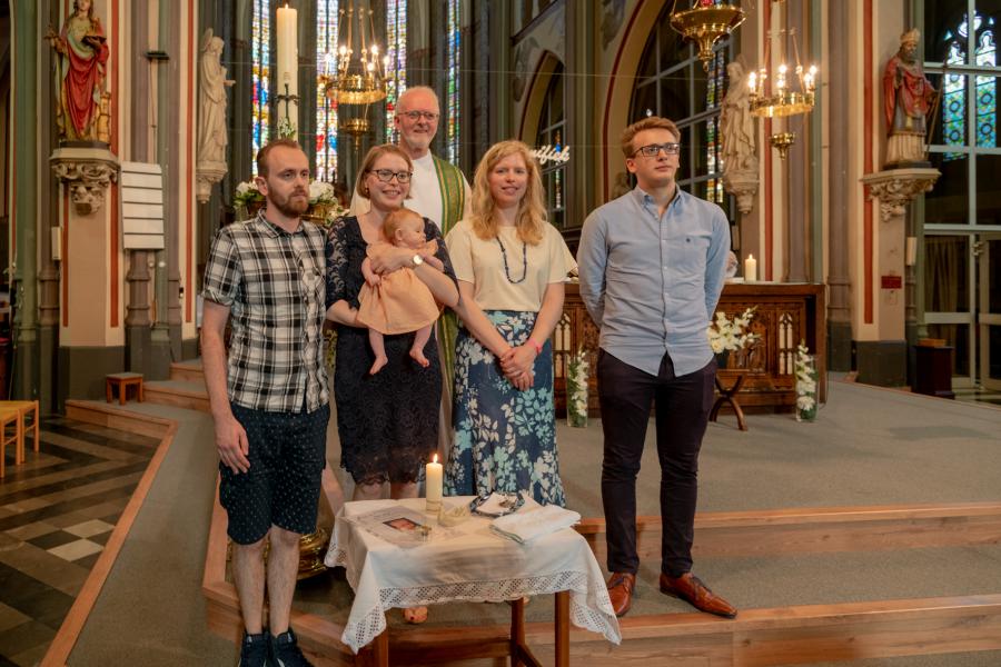 Doop van Emily Antjon in de kerk van St.-Lieven Ledeberg@Jan J. Holvoet 