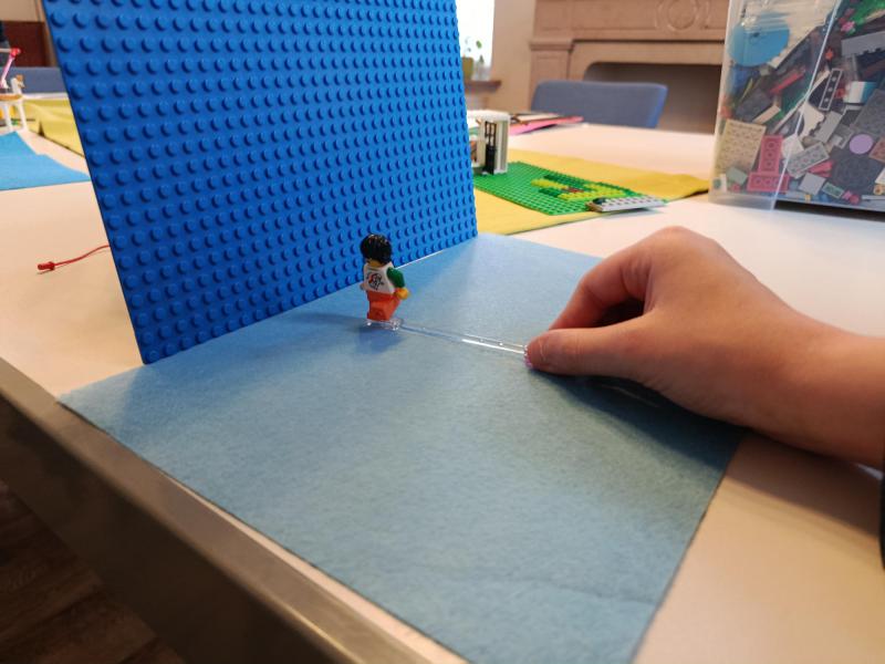 Jezus loopt over het water. © Marianne Slaets