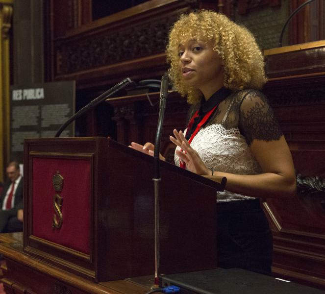 Johanna-Baptista Pelgrims, leerkrachte orthodoxe eredienst van Vlaams-Congolese origine © Senaat