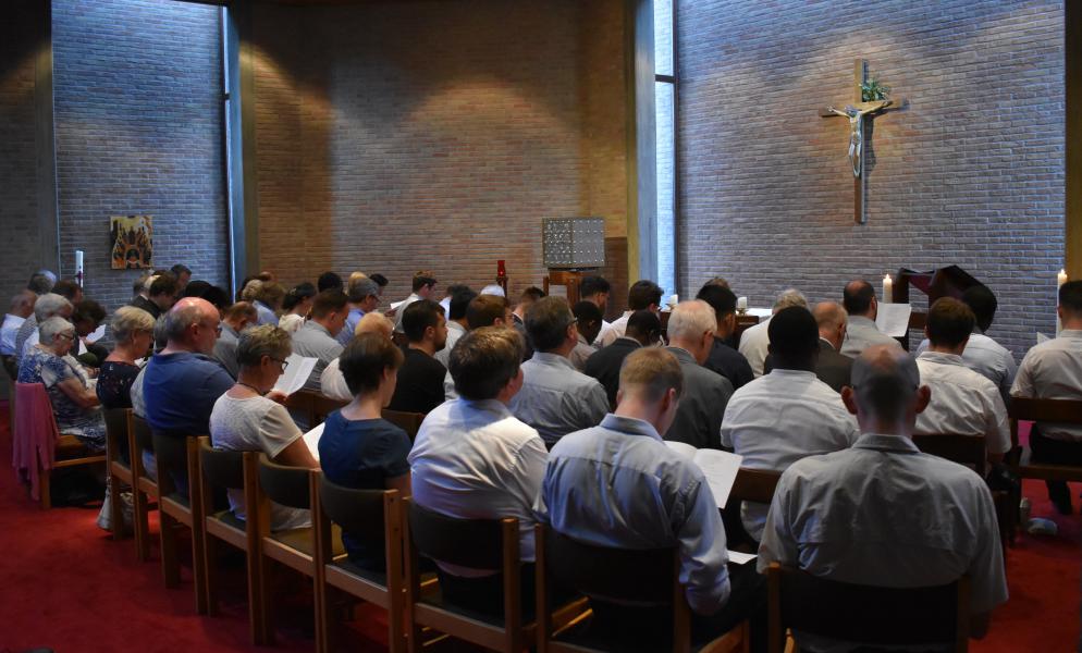 De vesperdienst in de kapel van het Johannes XXIII-seminarie in Leuven © Florin Vlad