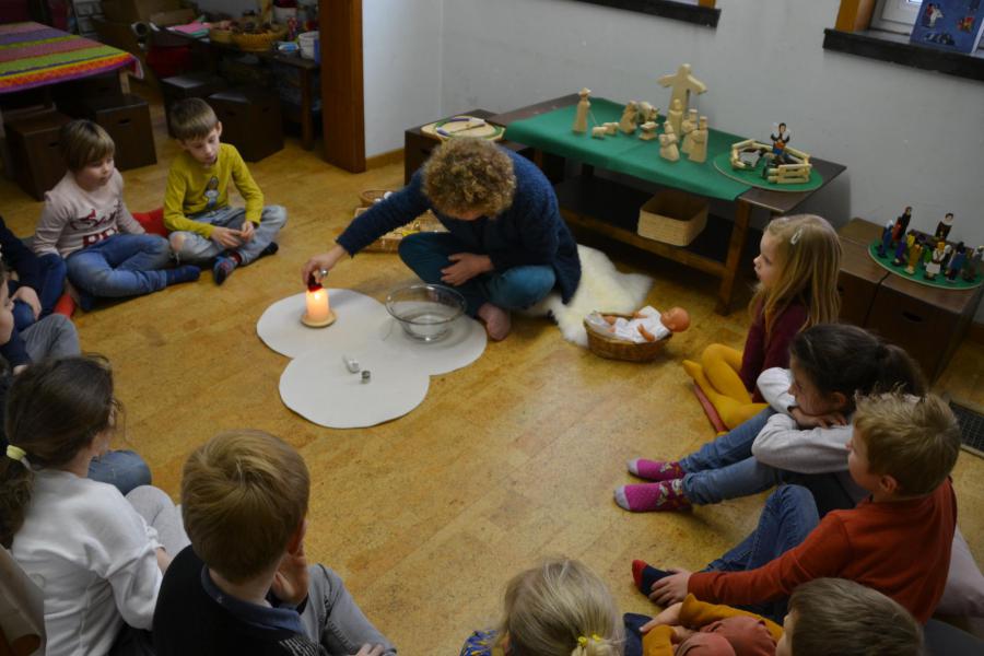 Godly Play rond het doopsel met Gert 