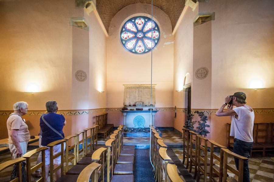 De kapel van de Mechelse stedelijke begraafplaats, voor één keer open. © Frank Bahnmüller