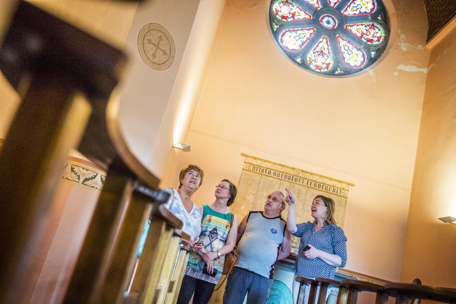 De kapel van de Mechelse stedelijke begraafplaats, voor één keer open. © Frank Bahnmüller