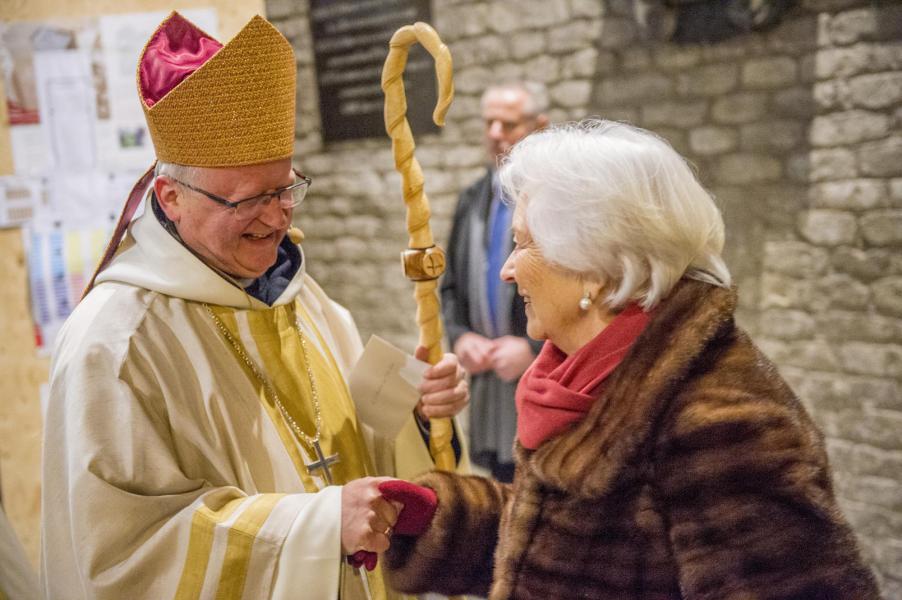 Bisschop Lode in gezelschap van koningin Paola © Bisdom Gent, foto: Frank Bahnmüller