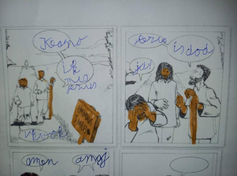 Kinderwoorddienst: In de voetsporen van de Emmaüsgangers - zondag 23 april 2023 - Abdijkerk Ninove © Romina