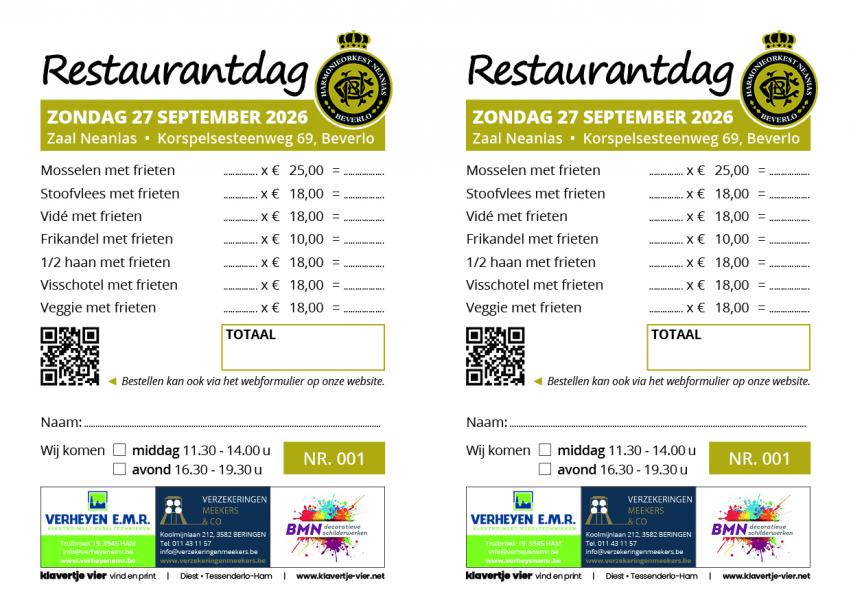 Op het menu 