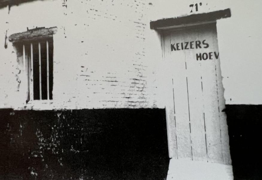 De oude Keizershoeve, het eerste ontmoetingslokaal van de parochie, 1960 © H. Pius X-parochiegemeenschap Wilrijk