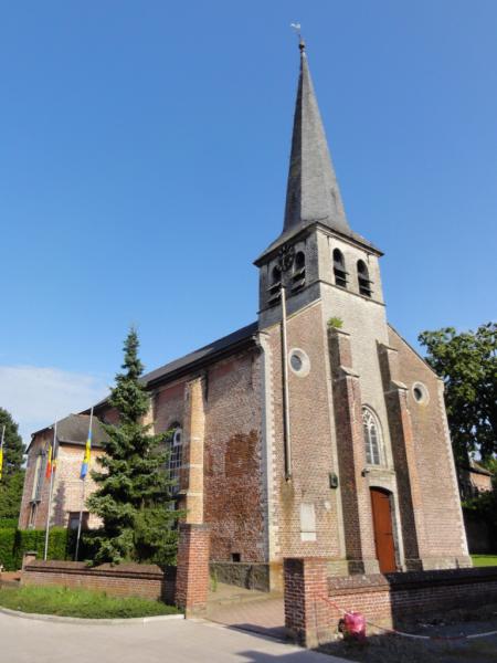 Vooraanzicht kerk Sint-Martinus,  Ramsdonk 