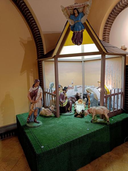 Kerststal Romershoven binnen © H Tavernier