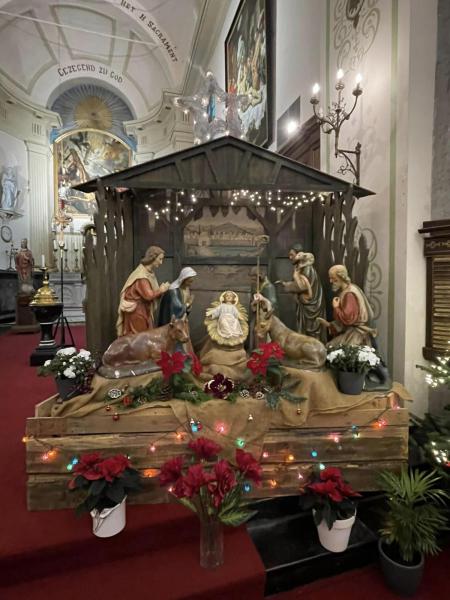 Kerststal in de kerk van Denderwindeke © Alexander Vandaele