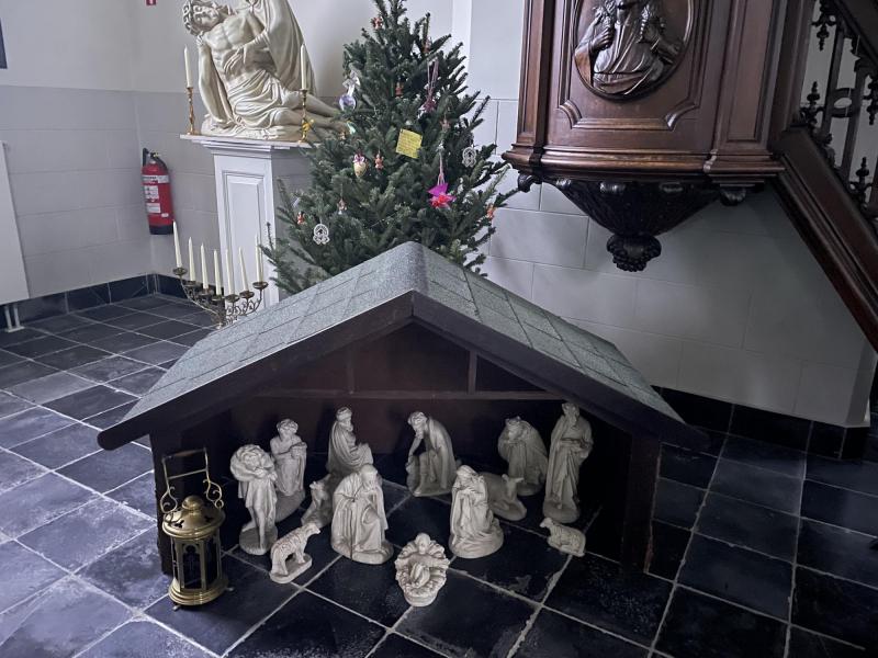 Kerststal in de kerk van Eichem © Alexander Vandaele