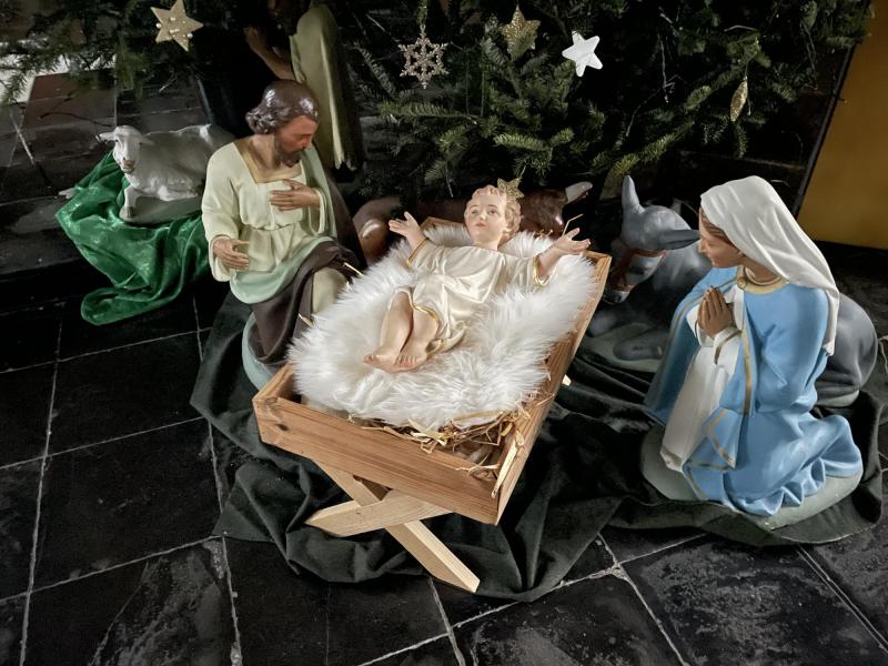 Kerststal in de kerk van Outer © Alexander Vandaele