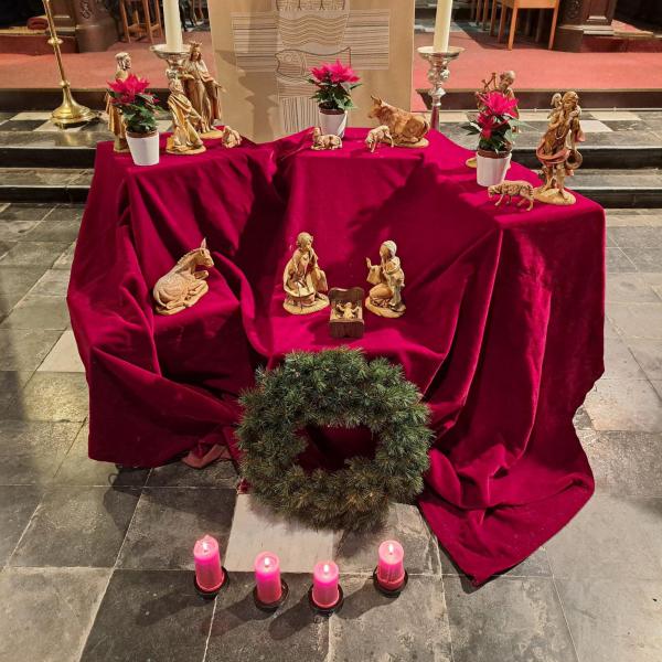 Kerststal in de kerk van Voorde © Alexander Vandaele