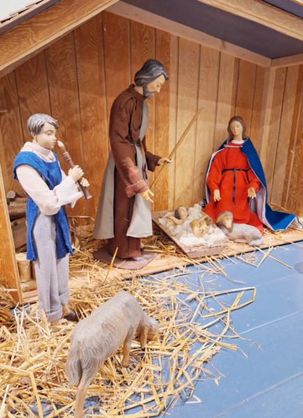 Kerststal in de kerk van Okegem © Alexander Vandaele