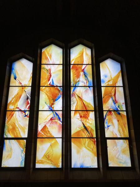 Werk Kim En Joong, Danneelsruimte, basiliek Koekelberg © B.L.