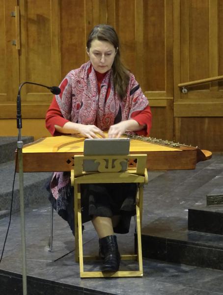 De Litouwse Kristina Kuprytè verzorgde een mooie, eerste concertmis van het nieuwe jaar.  © Marjo Perry