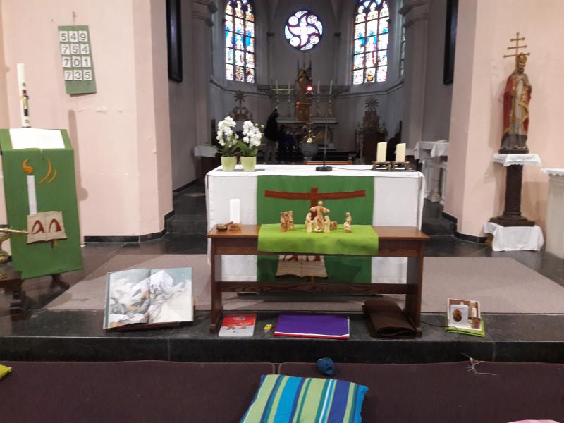 Godly Play pop-up ruimte in de Sint-Pieterskerk in Kwerps © Stephanie Claerhout