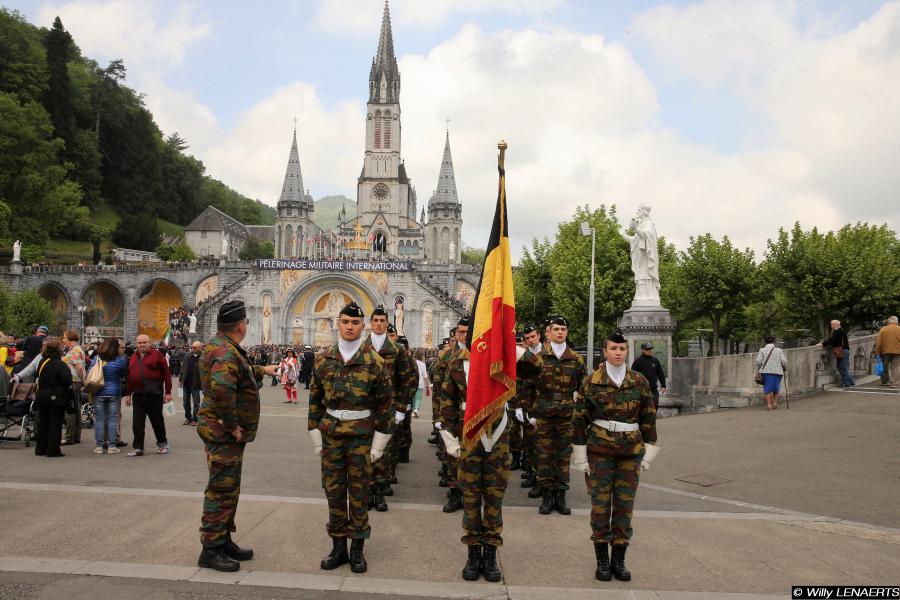 Belgische kadetten in Lourdes © Willy Lenaerts/bisdom bij de Krijgsmacht