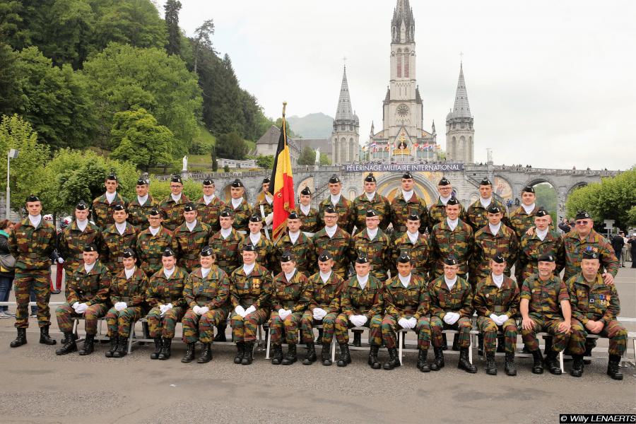 Groepsfoto van de Belgische delegatie © Willy Lenaerts/bisdom bij de Krijgsmacht