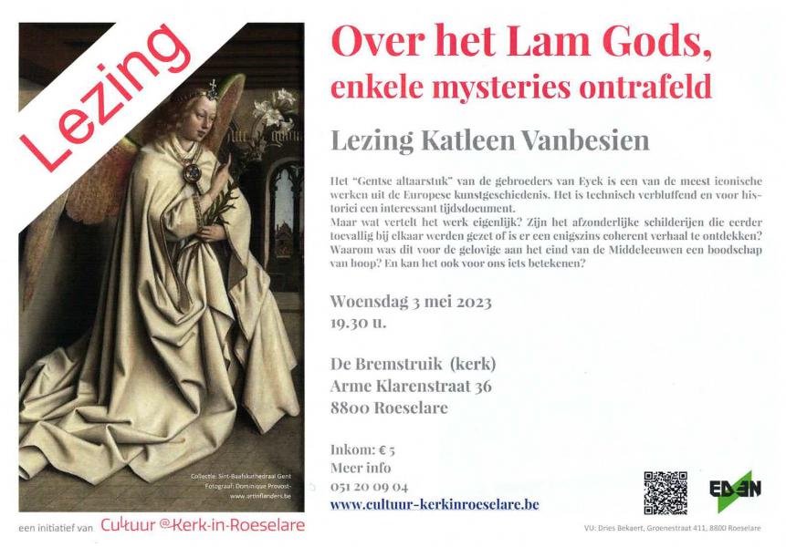 Lezing over het Lam Gods © Cultuur@Kerk-in-Roeselare