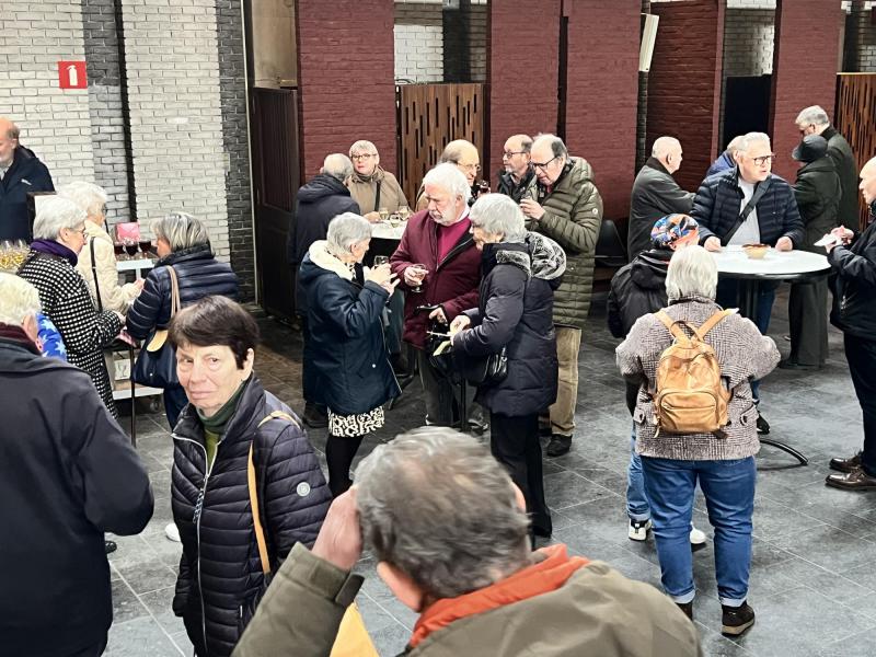 De babbelborrel was extra smakelijk met de pannenkoeken ter gelegenheid van het feest van Maria Lichtmis, 1 februari 2026 
