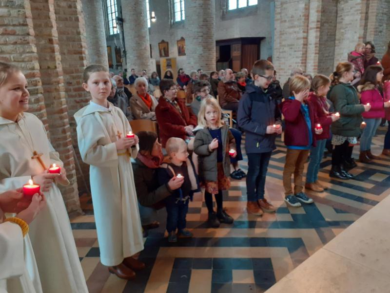 Lichtmisviering Sint-Pieterskerk Esen 9 februari 2020. 