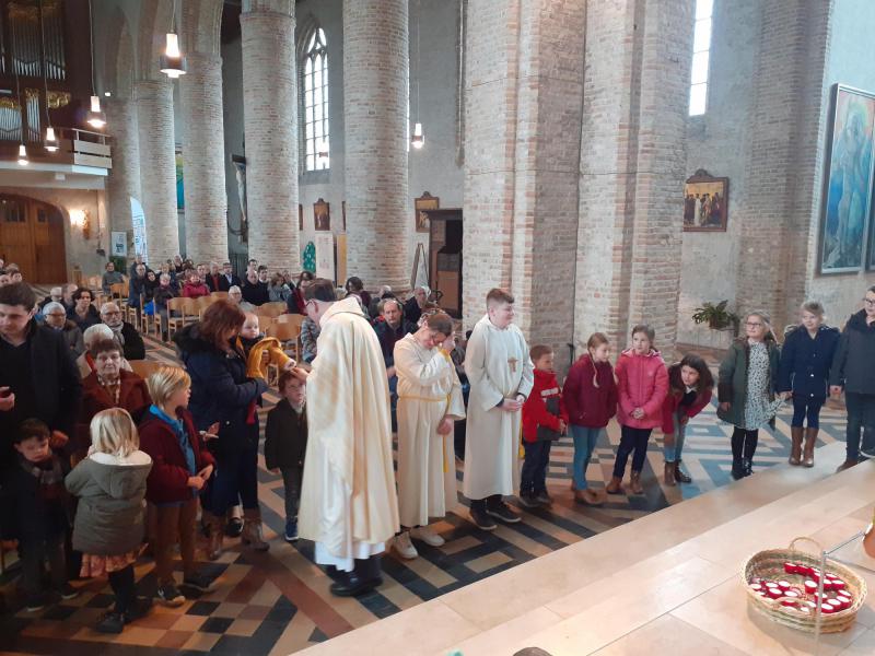 Lichtmisviering Sint-Pieterskerk Esen 9 februari 2020. 