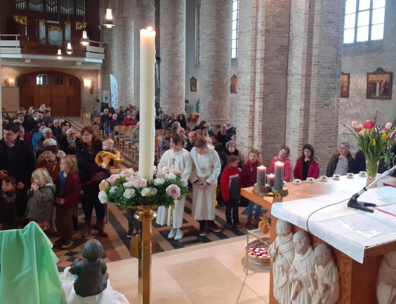 Lichtmisviering Sint-Pieterskerk Esen 9 februari 2020. 