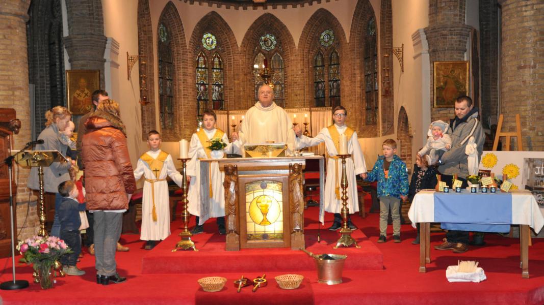 Lichtmisviering Sint-Niklaas en Sint-Katharinakerk Pervijze 2 februari 2020. 