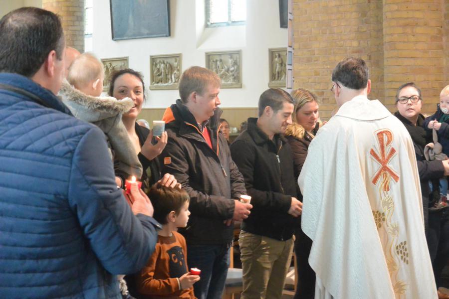 Lichtmisviering Sint-Martinuskerk Vladslo 2 februari 2020. 