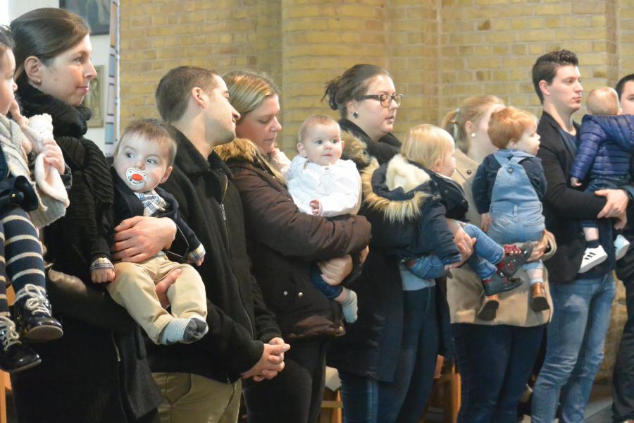 Lichtmisviering Sint-Martinuskerk Vladslo 2 februari 2020. 